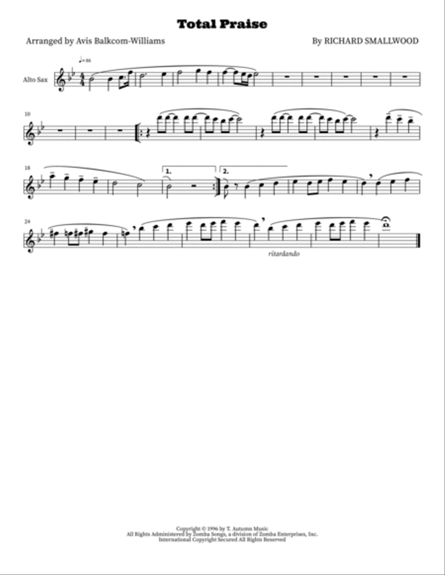 Total Praise Woodwind Duet scores gallery preview page 2