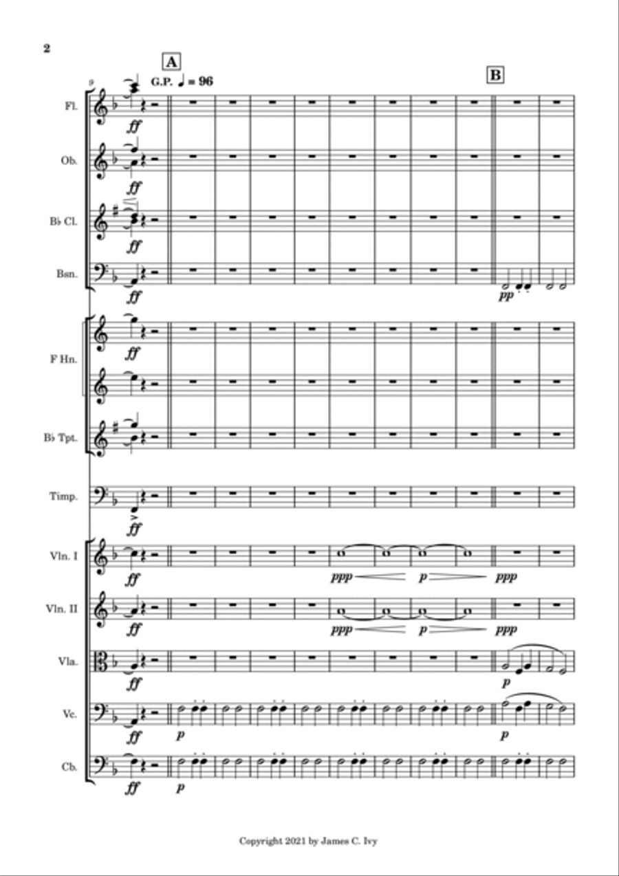 Fanfare of Freedom Chamber Orchestra scores gallery preview page 3