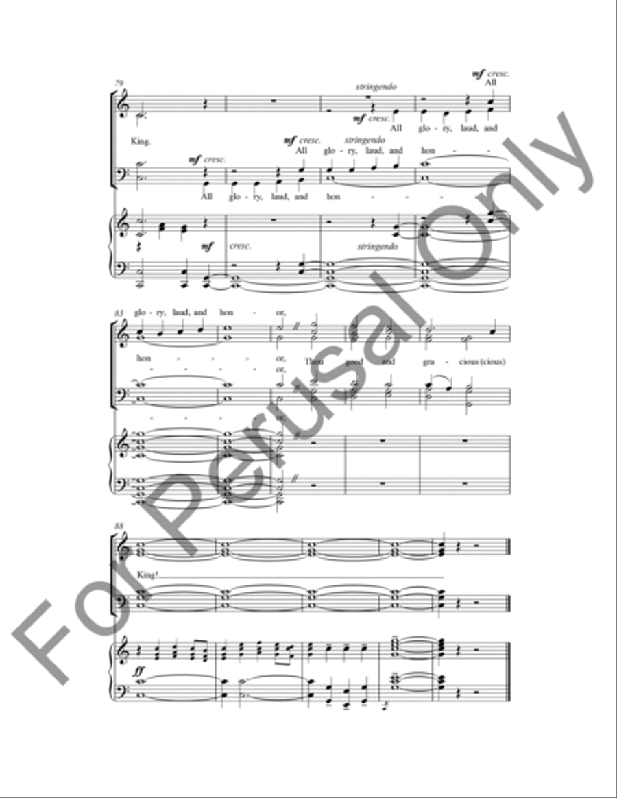 All Glory, Laud and Honor (Choral Score) 4-Part scores gallery preview page 8
