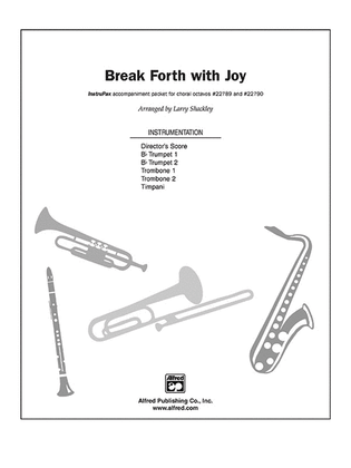 Book cover for Break Forth with Joy