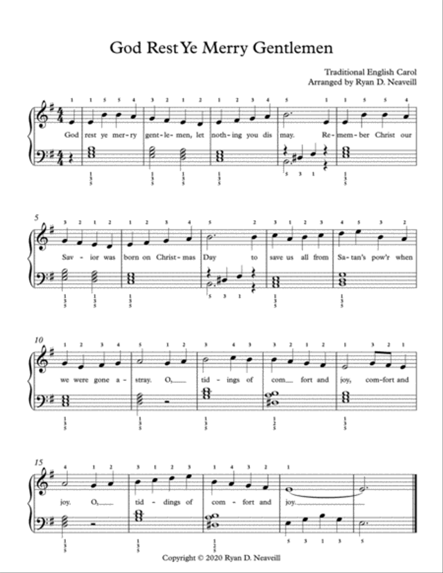 Easy Piano Christmas Carols Piano Method scores gallery preview page 6