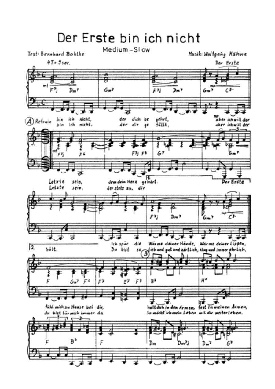 Der Erste bin ich nicht Voice scores gallery preview page 3