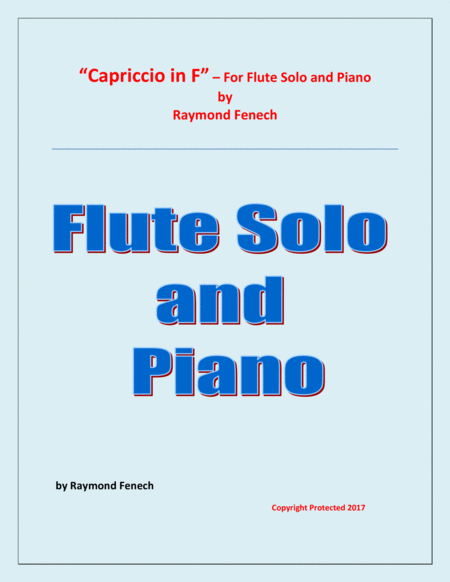 Capriccio in F - For Solo Flute and Piano image number null