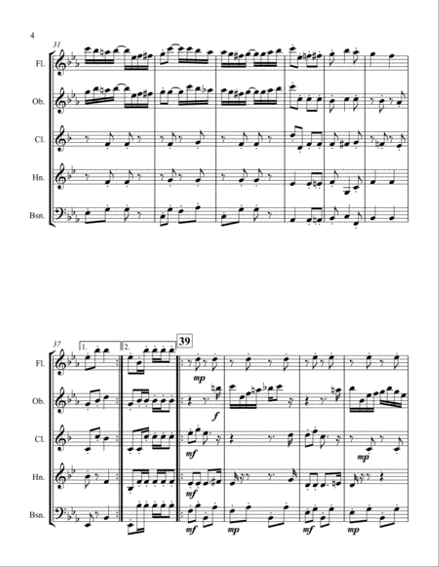 The Ragtime Dance The Ragtime Dance Woodwind Quintet scores gallery preview page 4