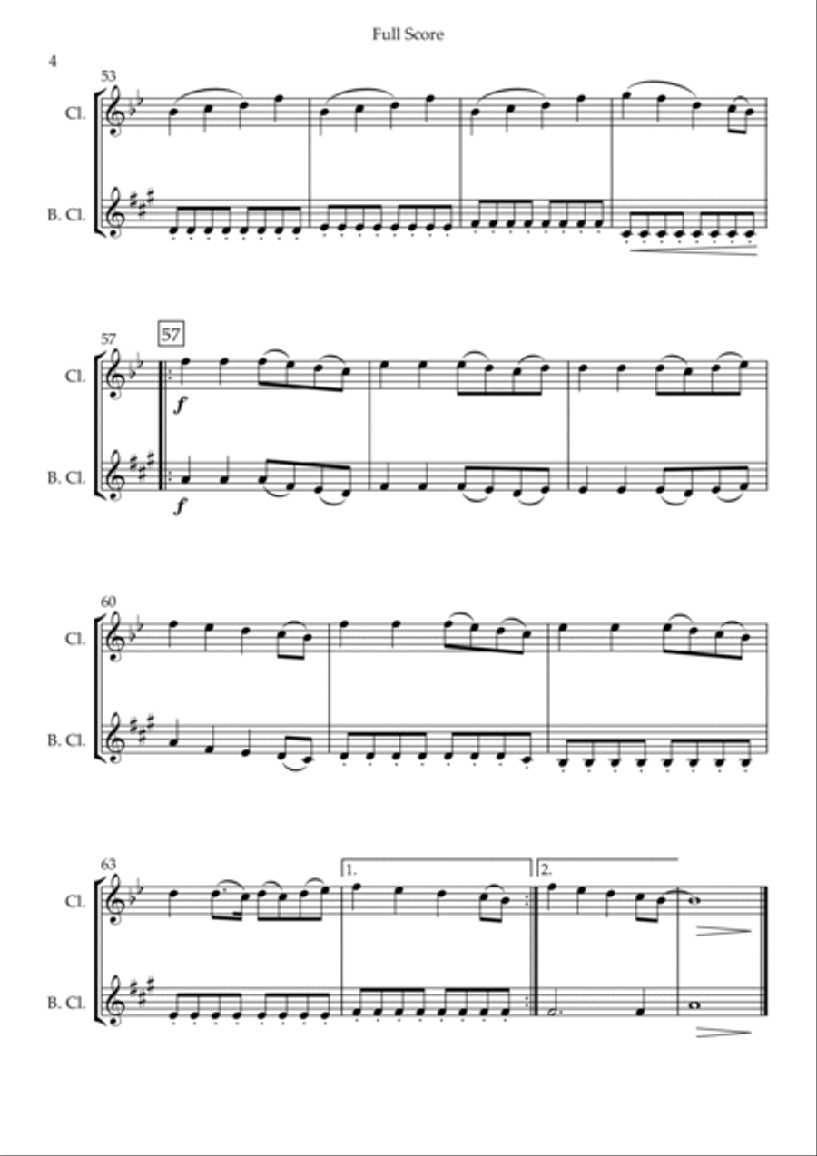 Build My Life Build My Life Clarinet Duet scores gallery preview page 4
