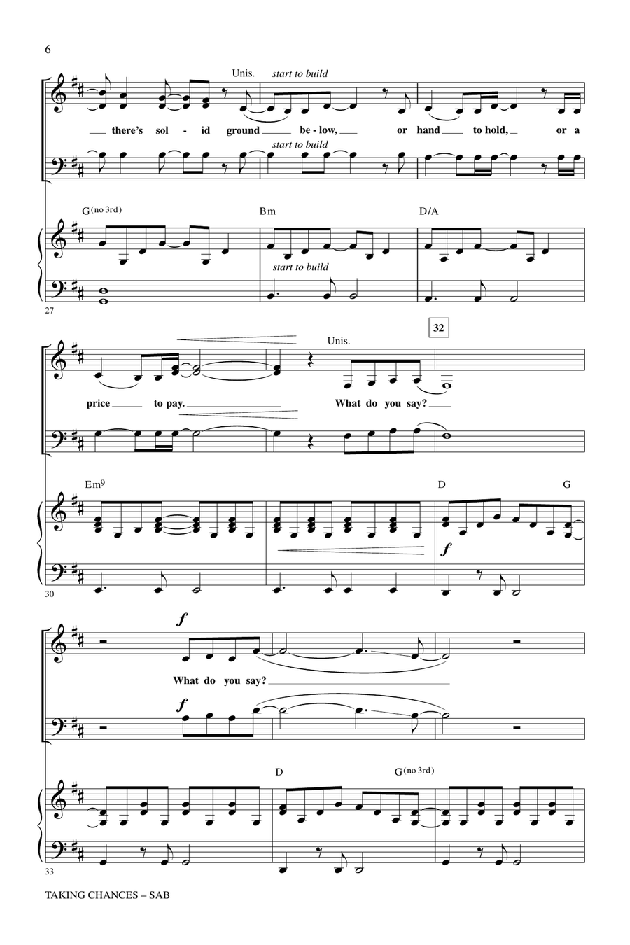 Taking Chances 3-Part scores gallery preview page 4