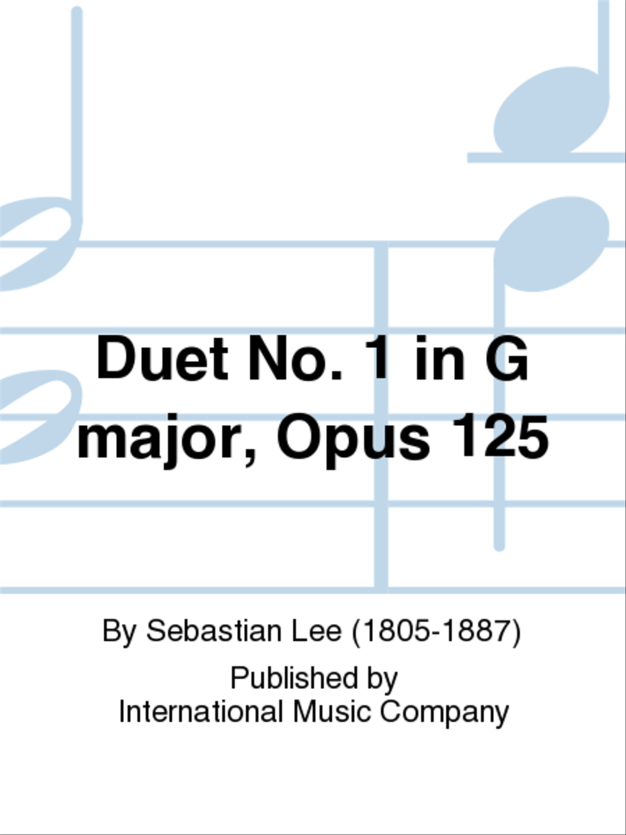 Duet No. 1 In G Major, Opus 125 Cello scores gallery preview page 1