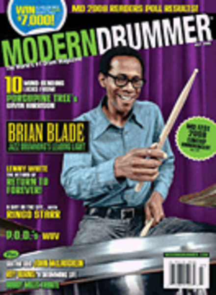 Modern Drummer Magazine Back Issue - July 2008