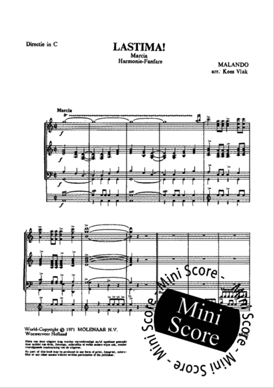 Lastima! Concert Band scores gallery preview page 4