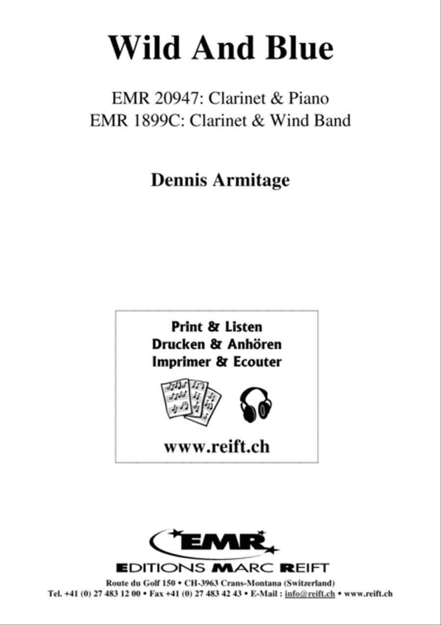Wild And Blue Wild And Blue Clarinet Solo scores gallery preview page 2