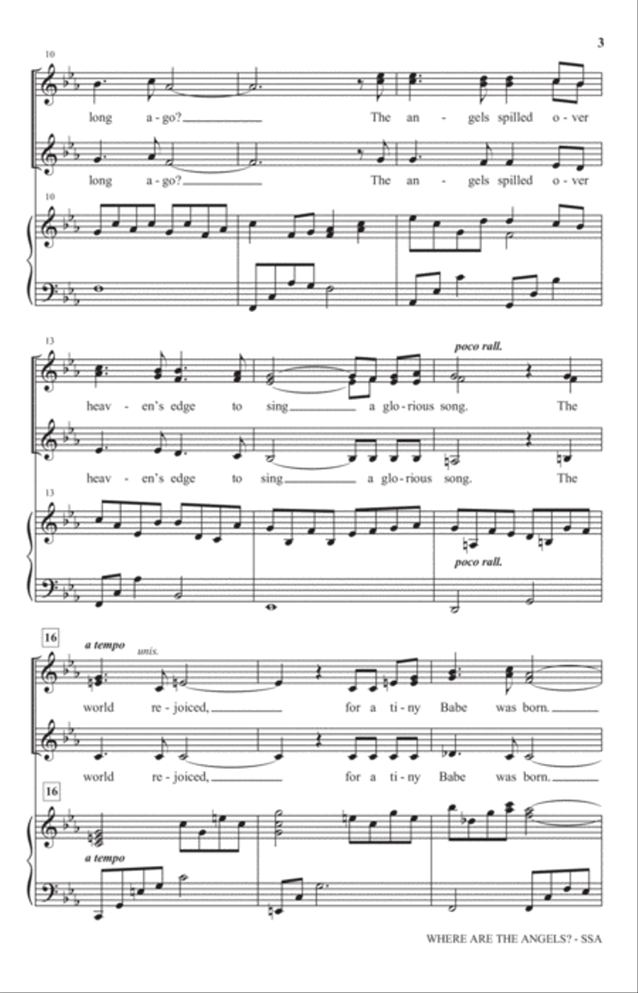 Where Are The Angels SSA scores gallery preview page 2