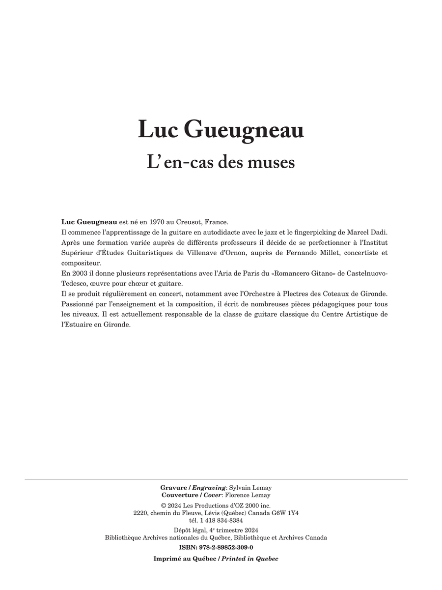L'en-cas des muses L'en-cas des muses Classical Guitar scores gallery preview page 2