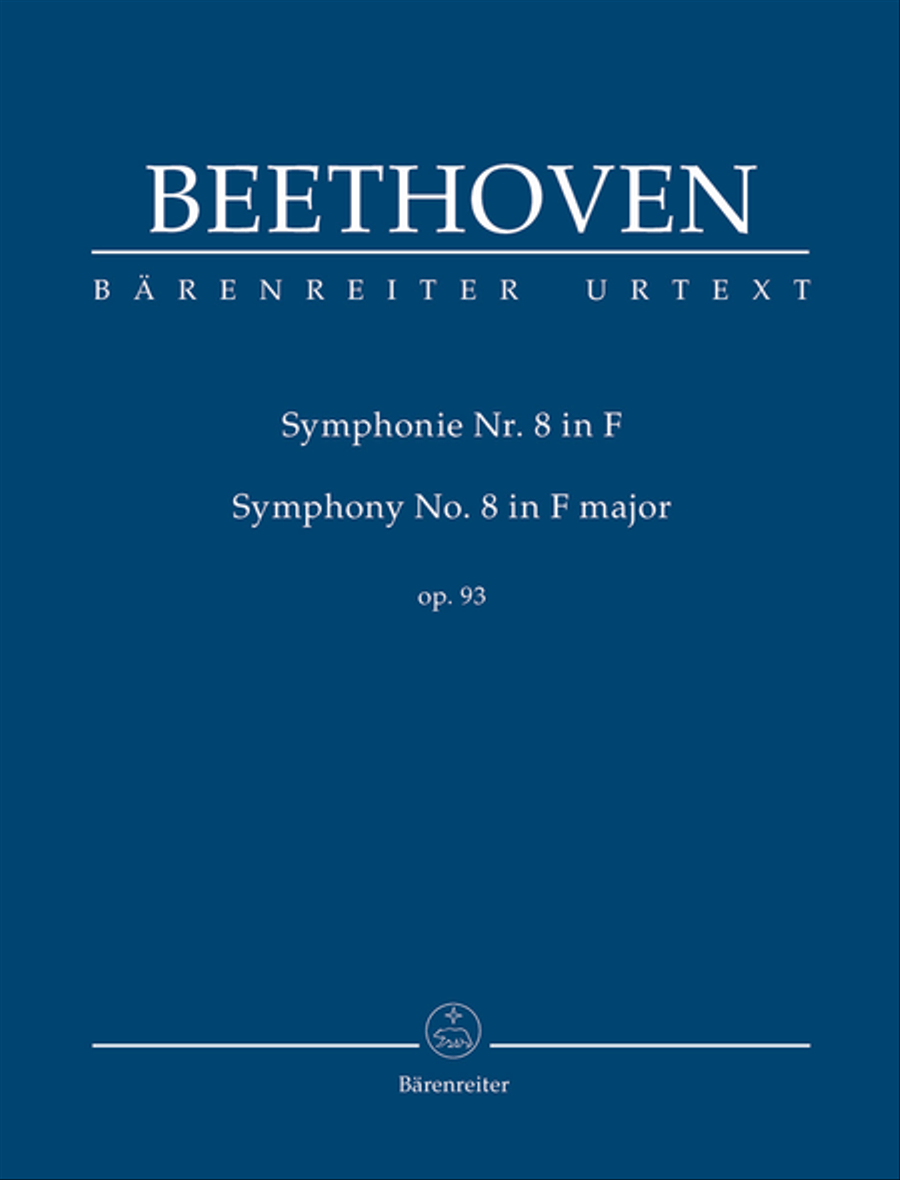 Symphony, No. 8 F major, Op. 93 Orchestra scores gallery preview page 1