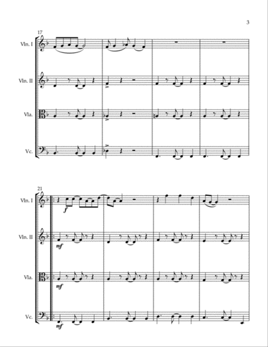 The Way I Am The Way I Am String Quartet scores gallery preview page 3