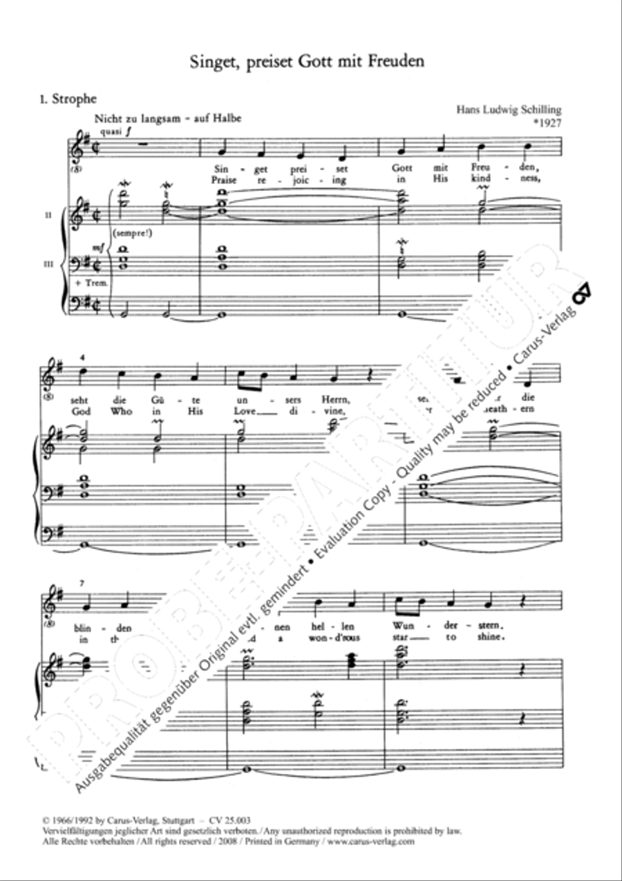Praise rejoicing in his kindness Mezzo-Soprano Voice scores gallery preview page 4