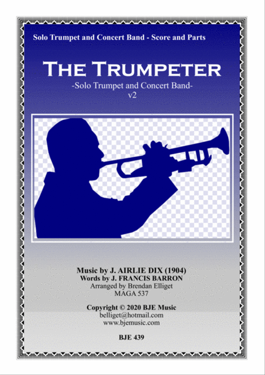 The Trumpeter - Solo Trumpet and Concert Band Score and Parts PDF Concert Band scores gallery preview page 1