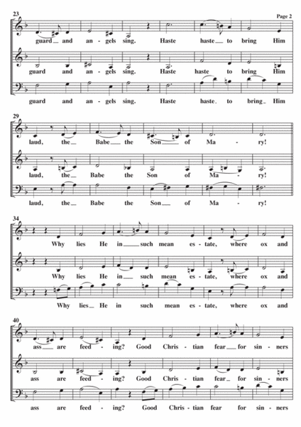 What Child Is This (Greensleeves) A Cappella SATB image number null
