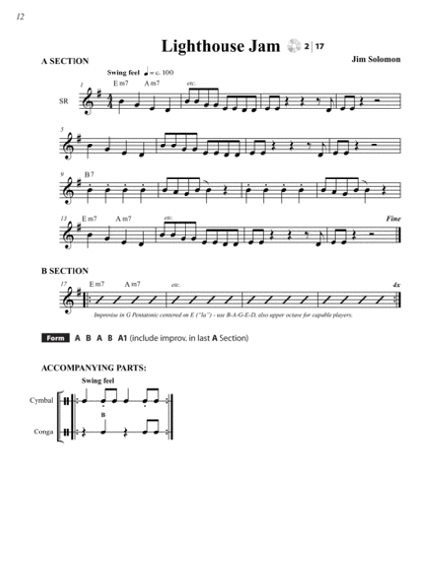 Hot Jams for Recorder Recorder scores gallery preview page 7