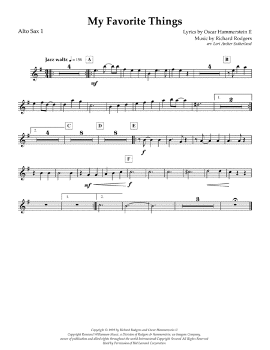 My Favorite Things My Favorite Things Jazz Ensemble scores gallery preview page 6