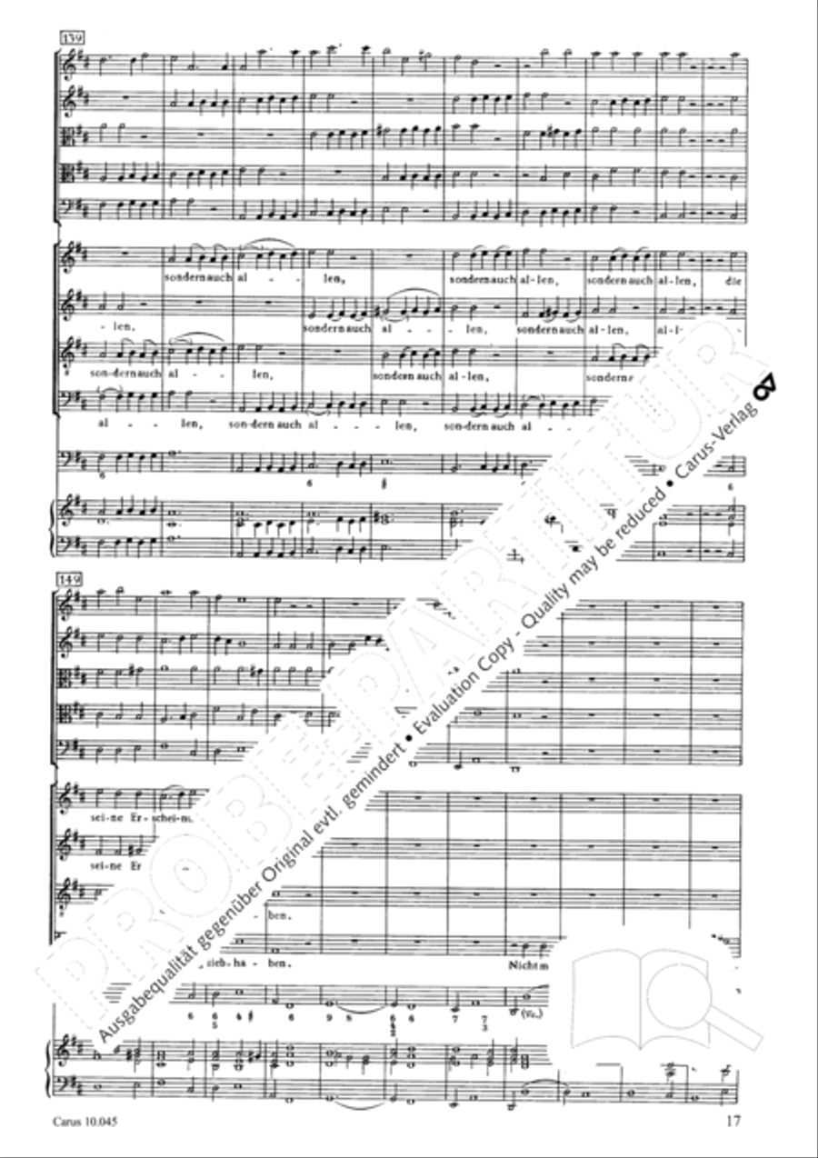 Die Zeit meines Abschieds ist vorhanden 4-Part scores gallery preview page 18