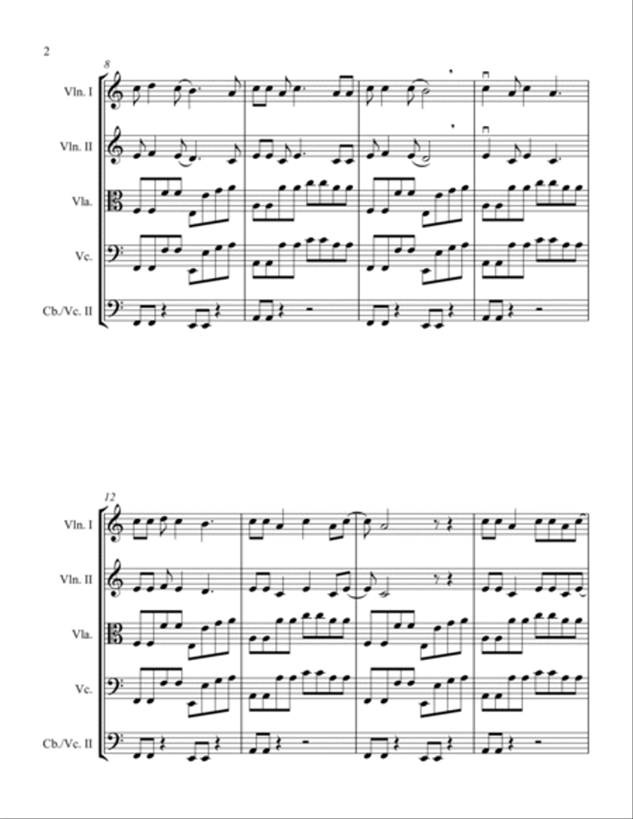 Sweet Dreams (are Made Of This) Cello scores gallery preview page 2
