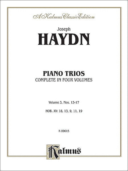 Trios for Violin, Cello and Piano, Volume III (Nos. 13-17)