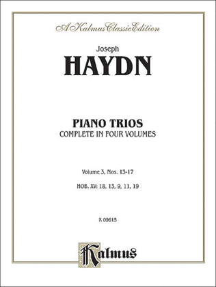 Book cover for Trios for Violin, Cello and Piano, Volume 3