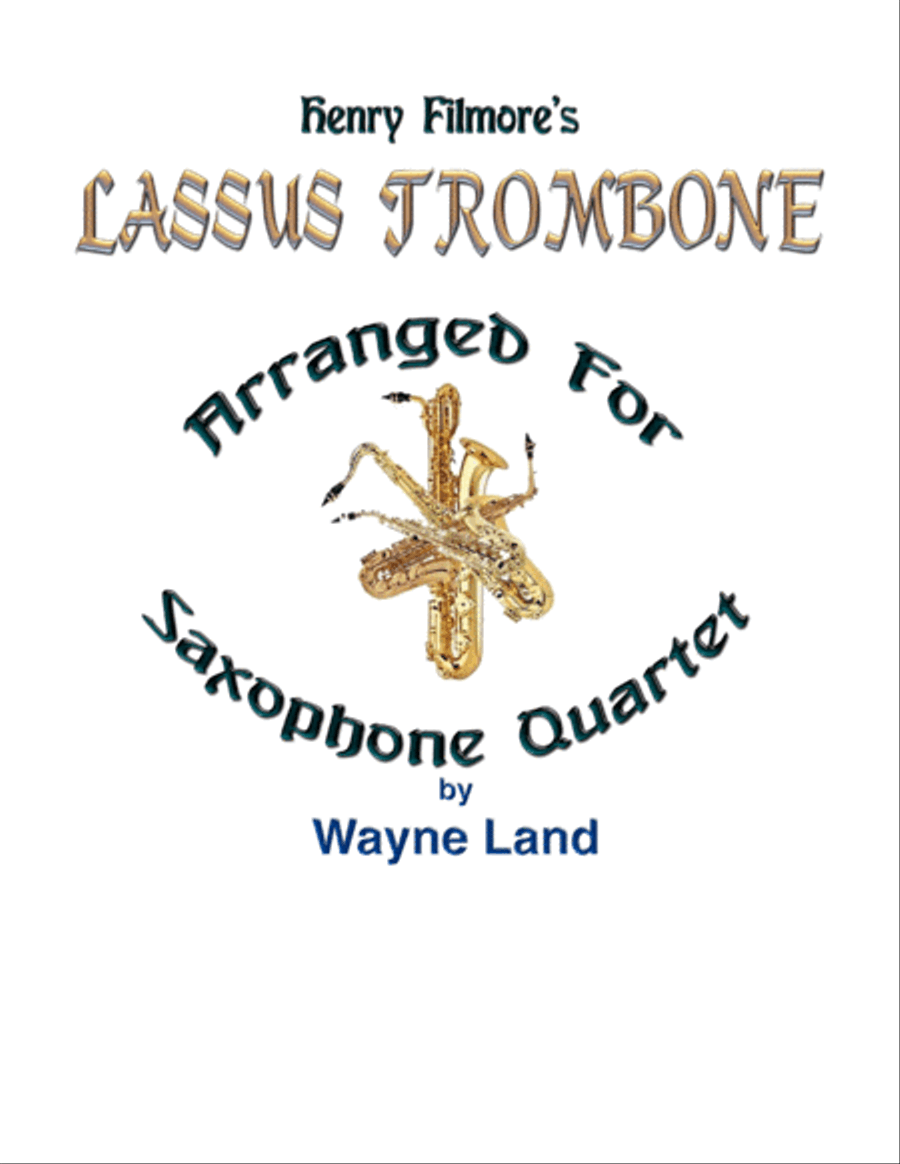 Lassus Trombone (Saxophone Quartet) Woodwind Ensemble scores gallery preview page 1