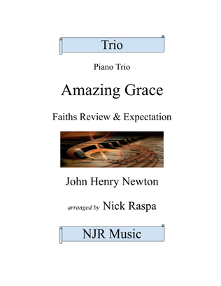 Book cover for Amazing Grace (piano trio - Violin, Cello & Piano) Complete set