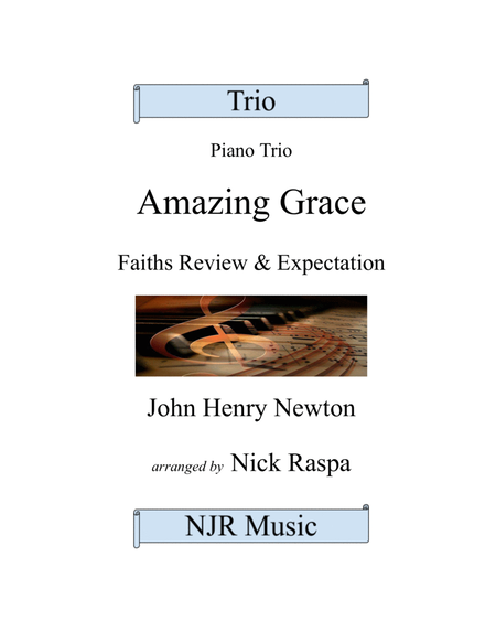 Amazing Grace (piano trio - Violin, Cello & Piano) Complete set image number null
