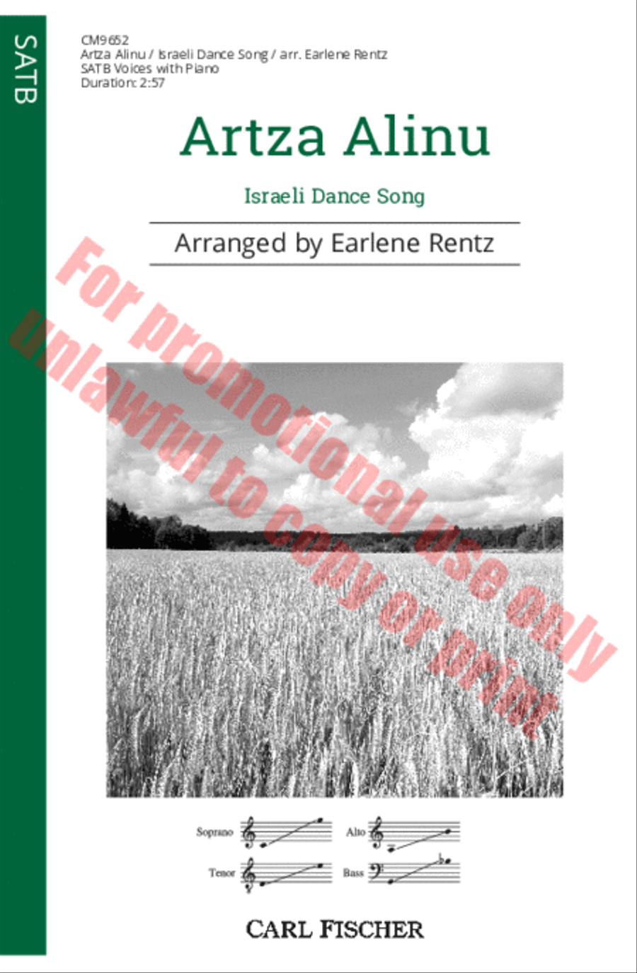 Artza Alinu 4-Part scores gallery preview page 2