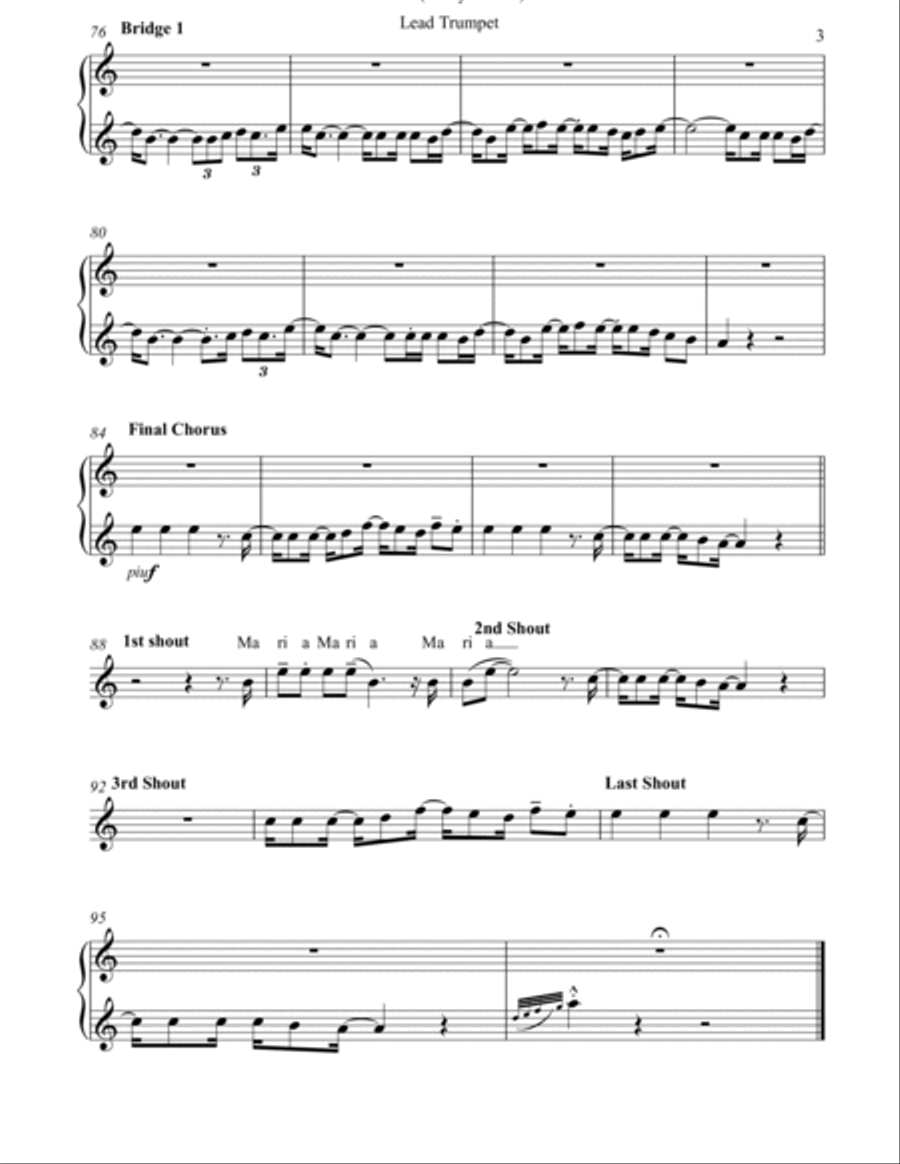 Maria Brass Band scores gallery preview page 3