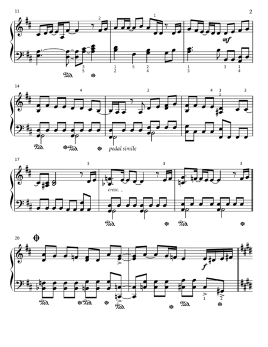 Homura Easy Piano scores gallery preview page 2
