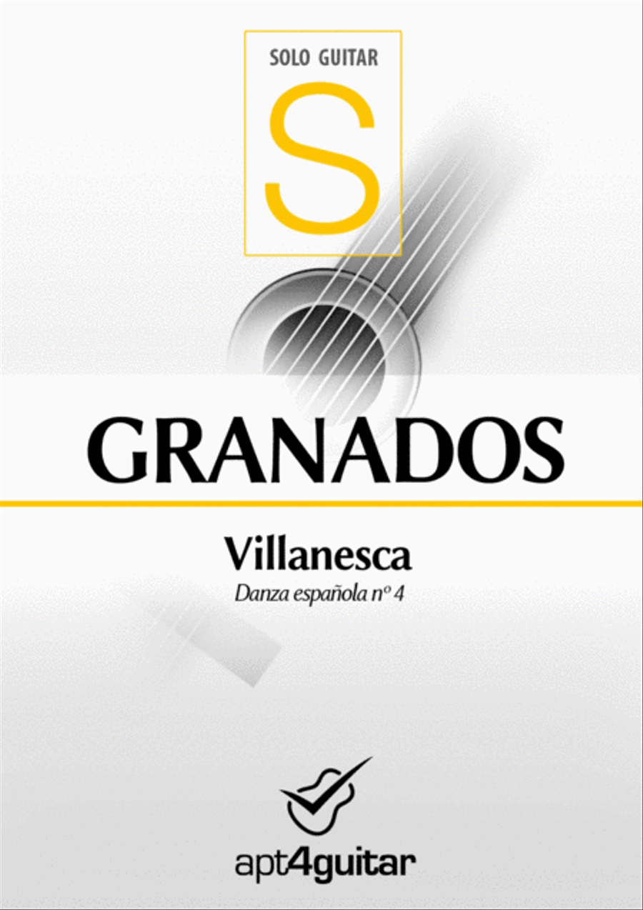 Villanesca Classical Guitar scores gallery preview page 1
