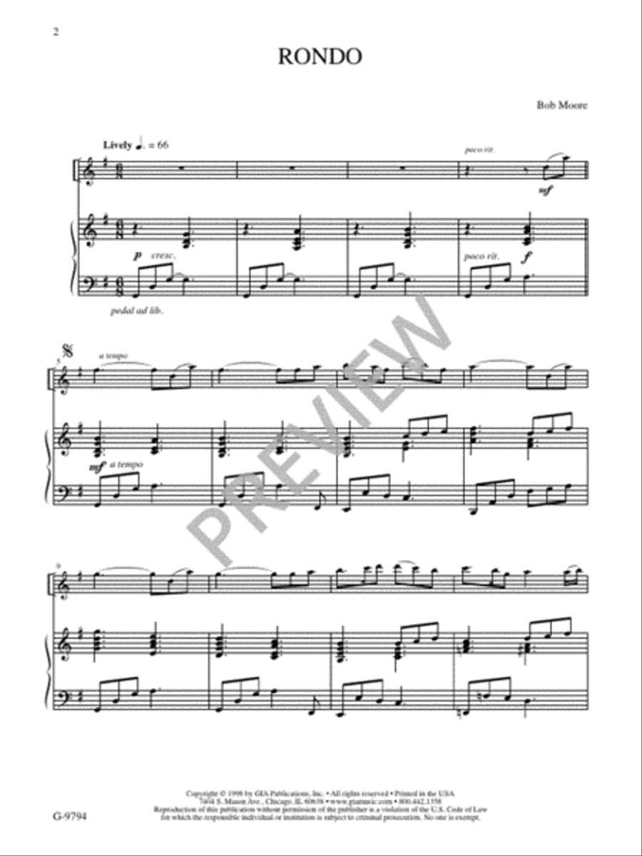 Five More Liturgical Meditations C Instrument scores gallery preview page 4