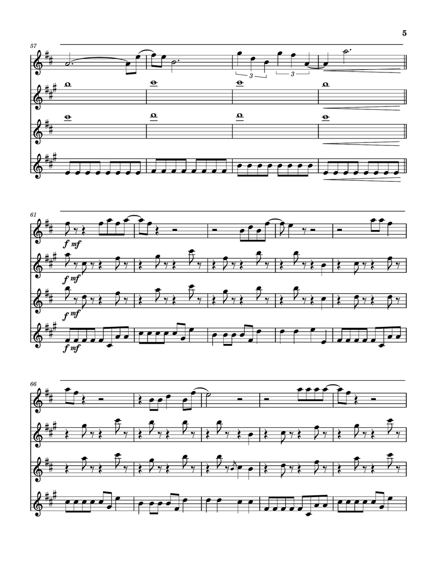 Burning For You Burning For You Saxophone Quartet scores gallery preview page 6