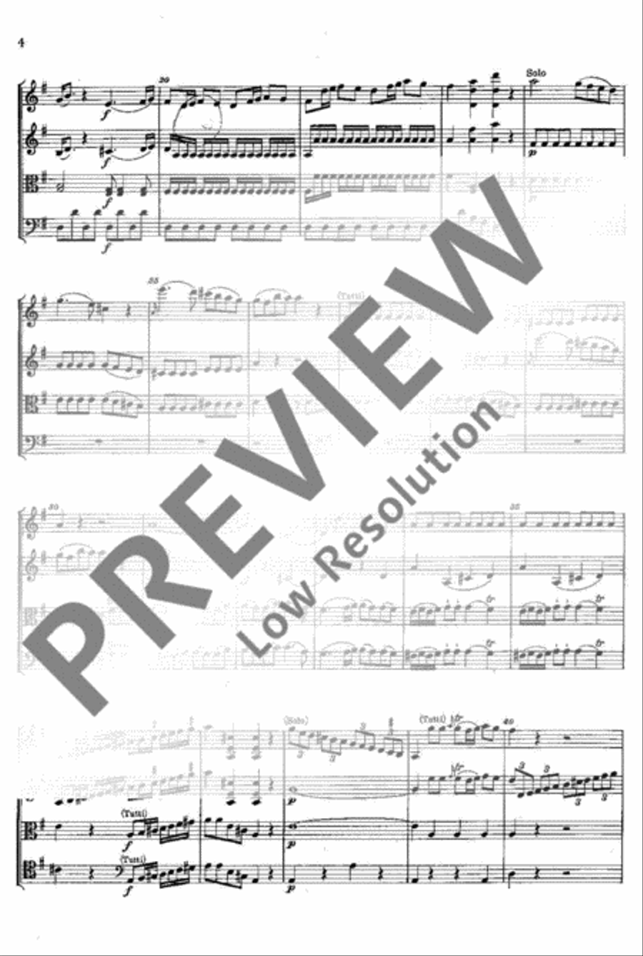 Quartet concertante G Major String Quartet scores gallery preview page 9