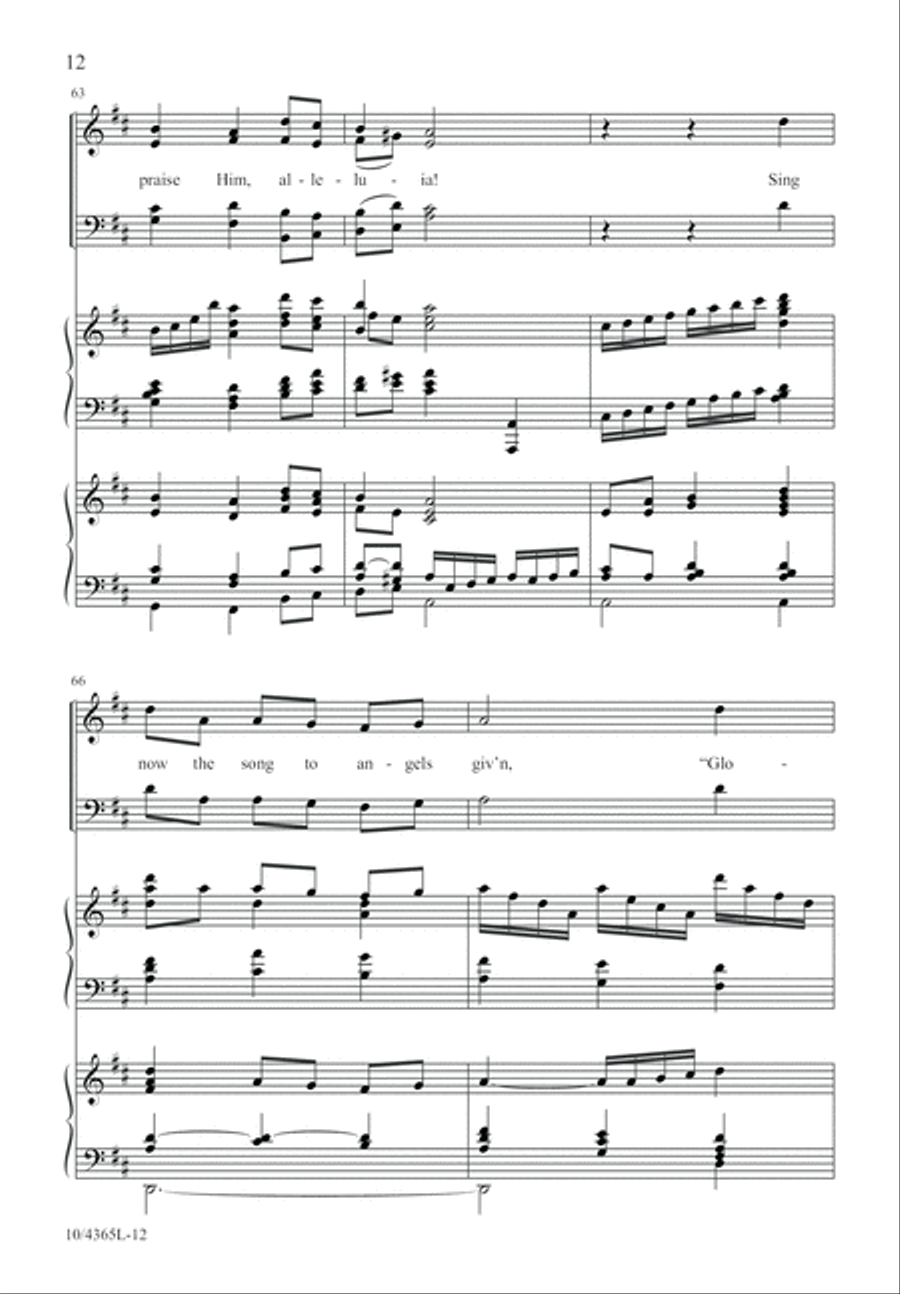 Hear How the Bells of Christmas Play 4-Part scores gallery preview page 12