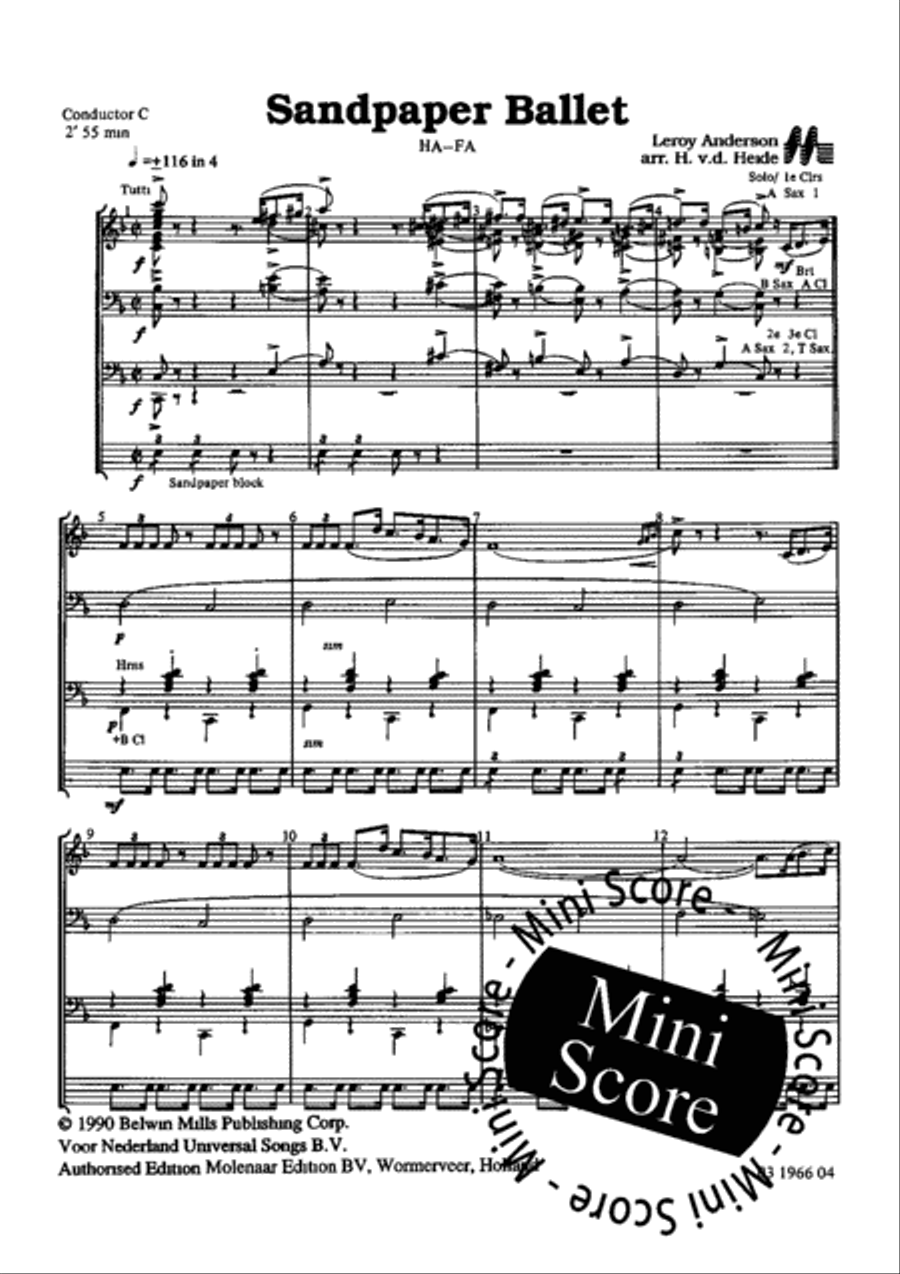 Sandpaper Ballet Concert Band scores gallery preview page 5