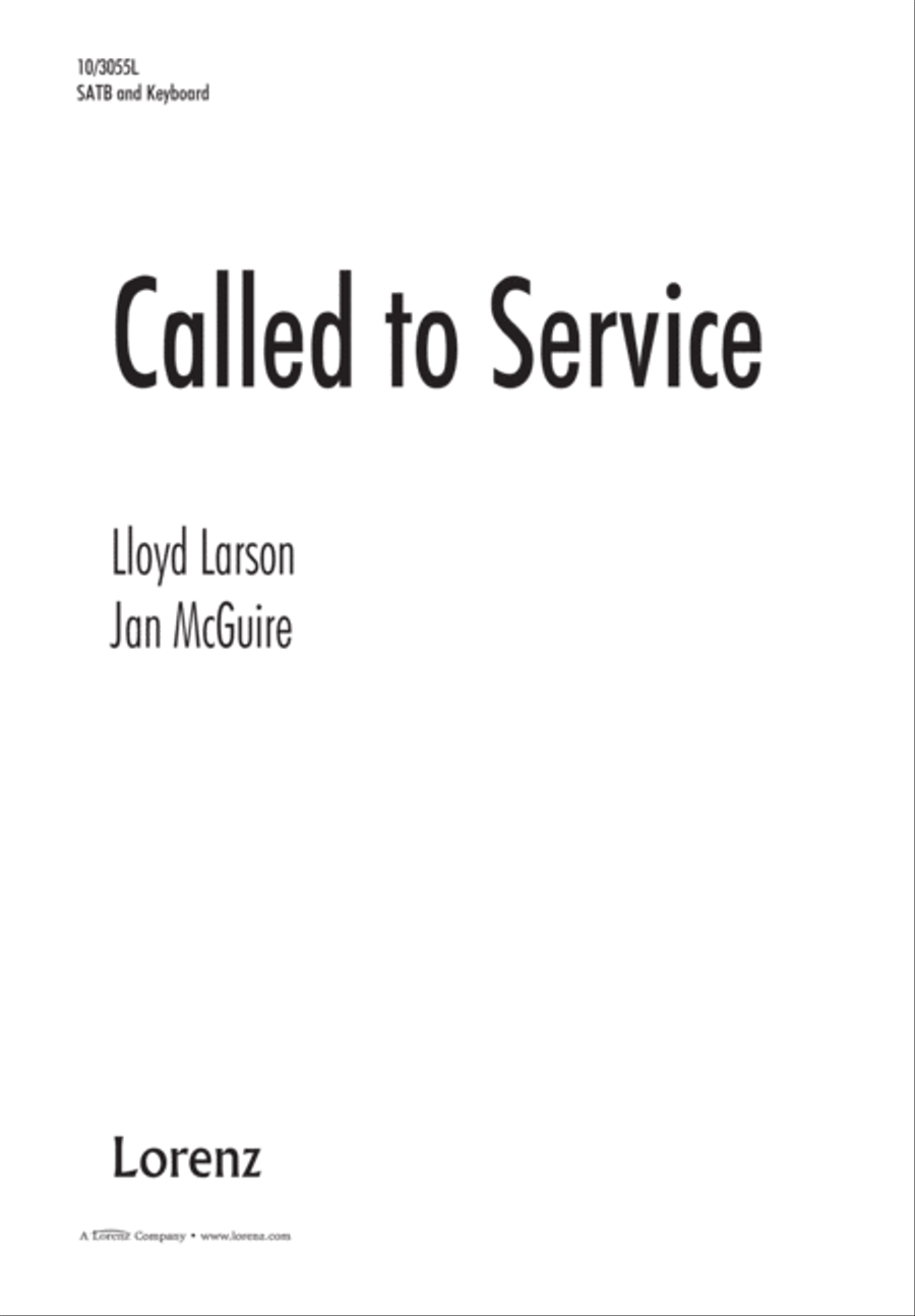 Called to Service 4-Part scores gallery preview page 1