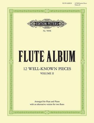 Book cover for Flute Album -- 12 Well-known Pieces (Arr. for Flute & Piano or 2 Flutes)