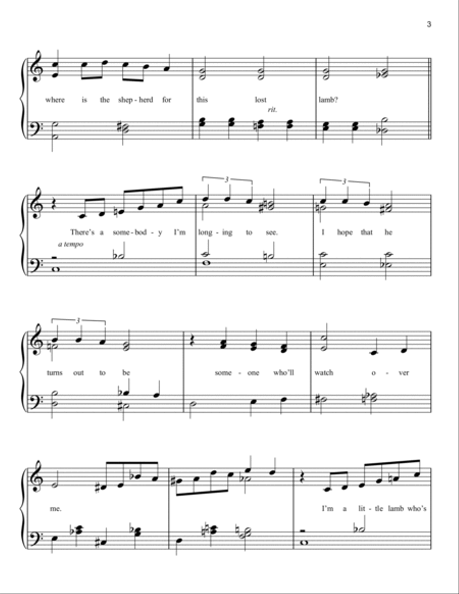 Someone To Watch Over Me Easy Piano scores gallery preview page 3
