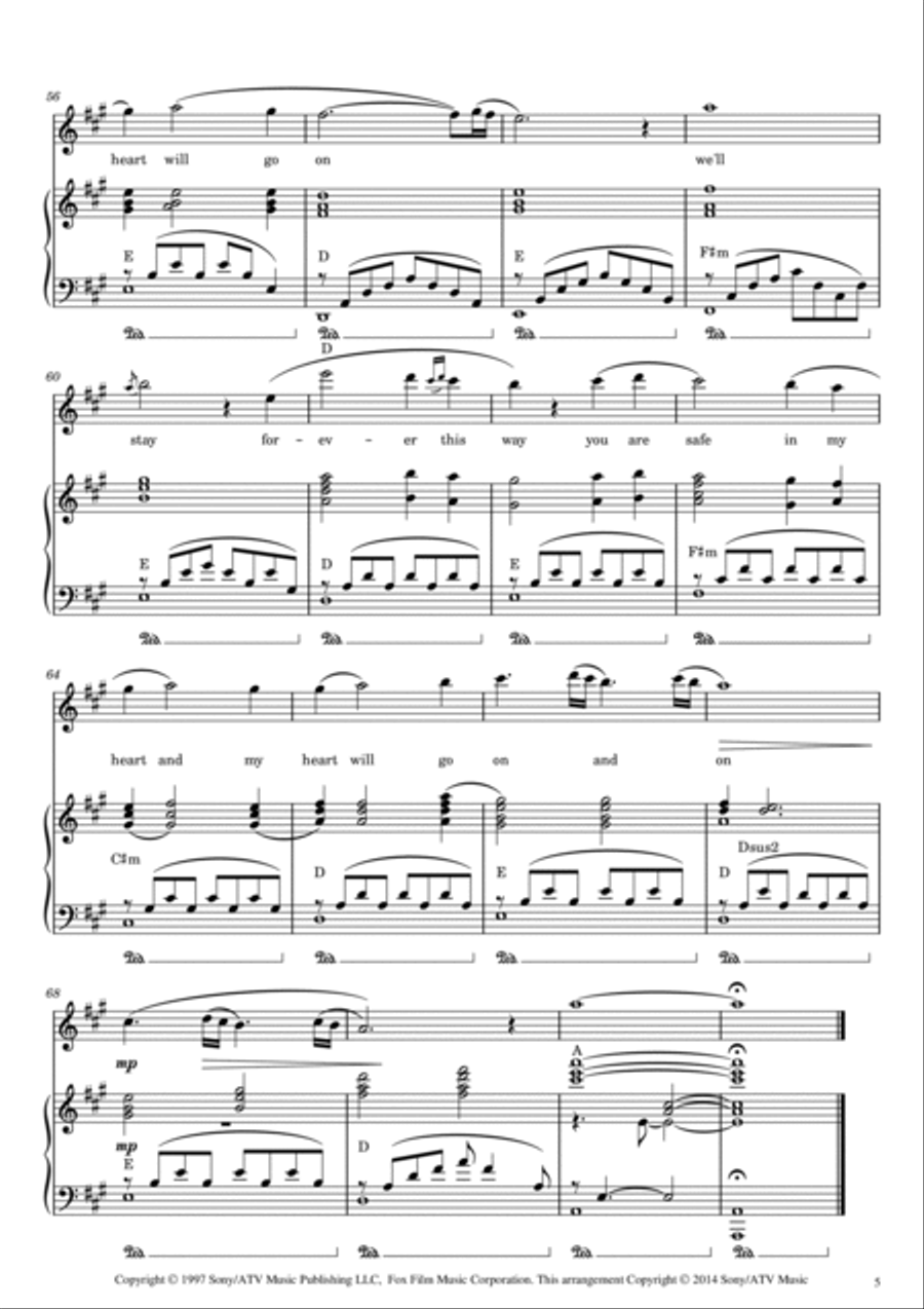 My Heart Will Go On (love Theme From 'titanic') Flute Solo scores gallery preview page 5