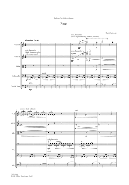 Ritus, for string orchestra