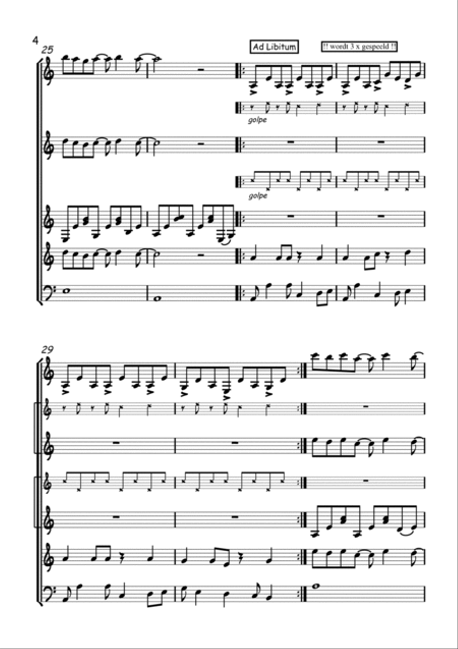 Classical Gas Guitar Ensemble scores gallery preview page 4