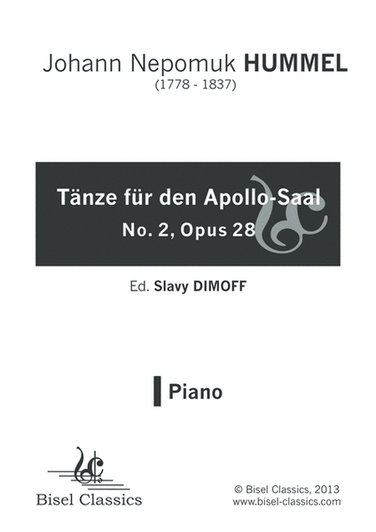 Tanze fur den Apollo-Saal No. 2, Opus 28