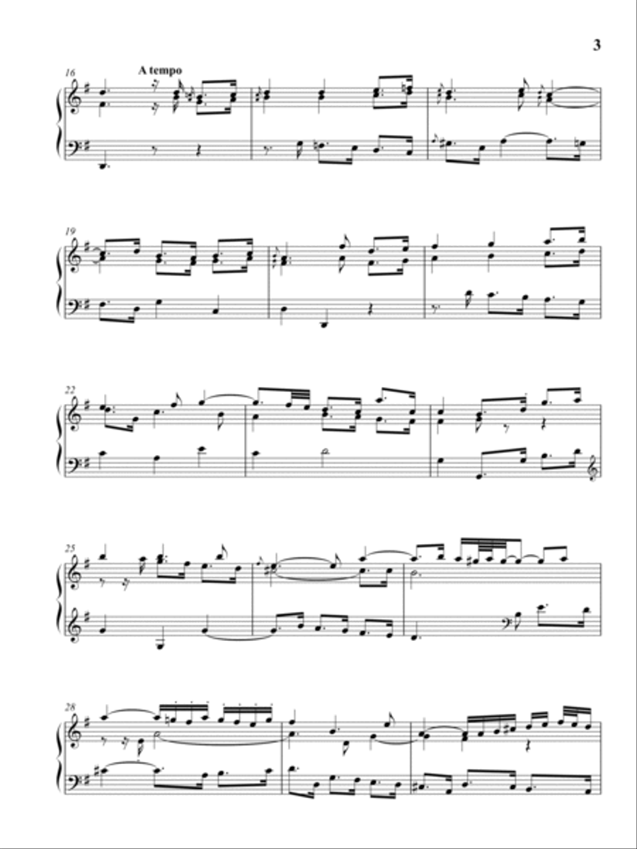 Partita No. 5 in G major, BWV 829: IV. Sarabande - As played By Víkingur Ólafsson Piano Solo scores gallery preview page 4