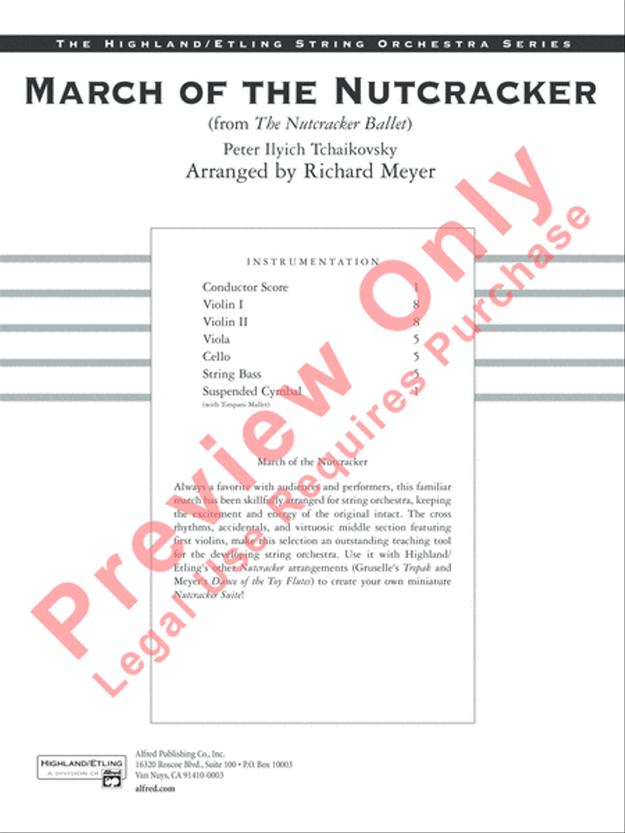 March of the Nutcracker String Orchestra scores gallery preview page 2