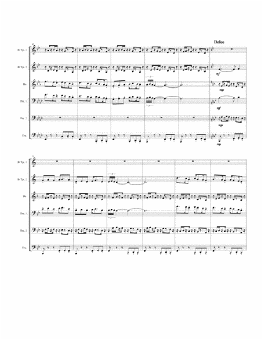 El Toro Loco El Toro Loco Brass Ensemble scores gallery preview page 6