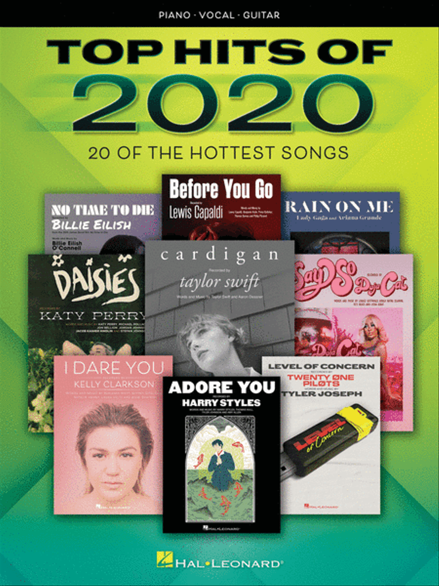 Top Hits of 2020 Top Hits of 2020 Piano, Vocal, Guitar scores gallery preview page 1
